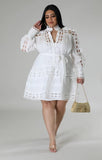 Legacy Pearl Dress- White